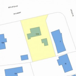 1240 Boylston St, Newton MA 02464-1018 plot plan