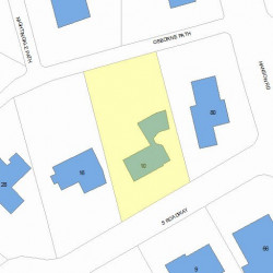 10 Osborne Path, Newton MA  02459-3543 plot plan