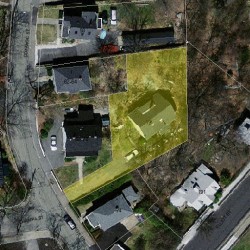 72 Cottage St, Newton MA 02464-1229 aerial view