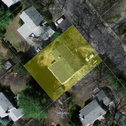 17 Deforest Rd, Newton MA 02462-1110 aerial view
