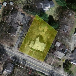 192 Concord St, Newton MA  02462-1314 aerial view