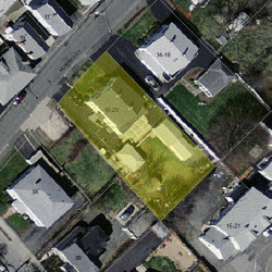 20 Murphy Ct, Newton MA  02458-1223 aerial view