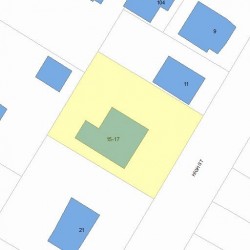 17 High St, Newton MA 02461-1925 plot plan