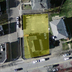 289 Watertown St, Newton MA  02458-1356 aerial view