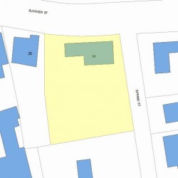 14 Summer St, Newton MA  02464-1119 plot plan