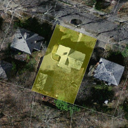 47 Maplewood Ave, Newton MA  02459-2527 aerial view