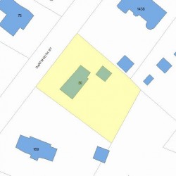 80 Dartmouth St, Newton MA  02465-2802 plot plan