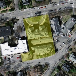 72 Lincoln St, Newton MA 02461-1500 aerial view