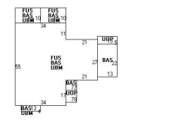 42 Bellevue St, Newton MA  02458-1919 floor plan