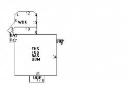 43 Cook St, Newton MA 02458-1311 floor plan