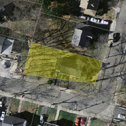 25 Hilltop St, Newton MA  02458-1818 aerial view