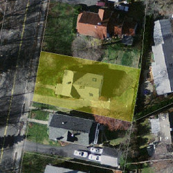 268 Parker St, Newton MA 02459-2673 aerial view