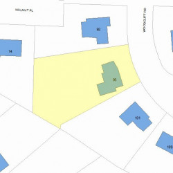 95 Woodcliff Rd, Newton MA 02461-1824 plot plan