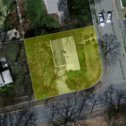 45 Hickory Cliff Rd, Newton MA  02464-1208 aerial view