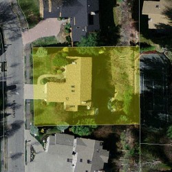 12 Laurus Ln, Newton MA 02459-3138 aerial view