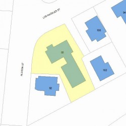 90 Allison St, Newton MA 02458 plot plan