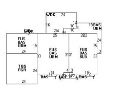 12 Alban Rd, Newton MA 02468-1911 floor plan