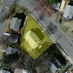 177 Nevada St, Newton MA 02460-1227 aerial view