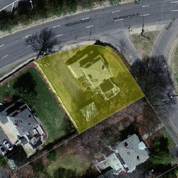 1426 Washington St, Newton MA 02465-2019 aerial view