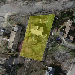 87 Lewis St, Newton MA 02458-1842 aerial view