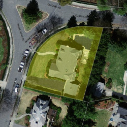 8 Winnetaska Rd, Newton MA  02468-1425 aerial view