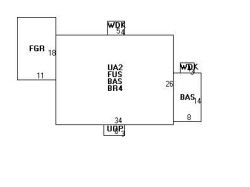 66 Solon St, Newton MA  02461-1827 floor plan