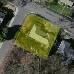 56 Littlefield Rd, Newton MA  02459-3011 aerial view