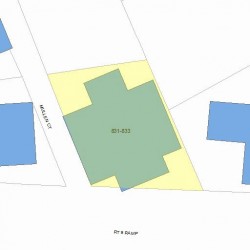 831 Boylston St, Newton MA 02461-1532 plot plan