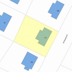 130 Fessenden St, Newton MA 02460-1132 plot plan