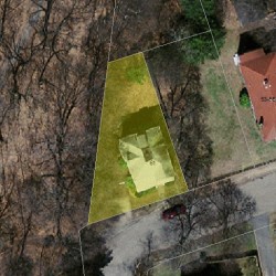 61 Chaske Ave, Newton MA 02466-1116 aerial view