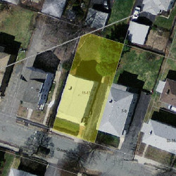 11 Cambria Rd, Newton MA  02465-1116 aerial view