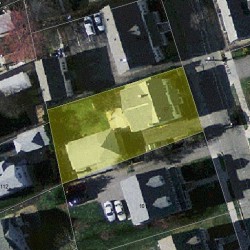 97 Dalby St, Newton MA  02458-1032 aerial view