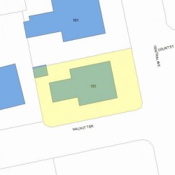 105 Central Ave, Newton MA 02460-1711 plot plan