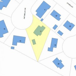 12 Antonellis Cir, Newton MA  02459-3724 plot plan