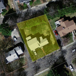 11 Richfield Rd, Newton MA  02465-2426 aerial view