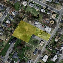 61 Sheridan St, Newton MA 02465-1037 aerial view