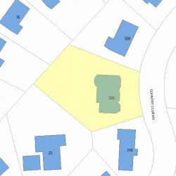 328 Country Club Rd, Newton MA 02459-3116 plot plan