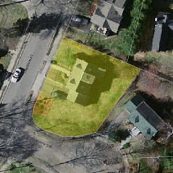 34 Langdon St, Newton MA 02458-1808 aerial view