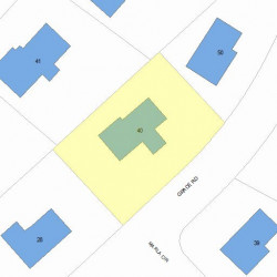 40 Grace Rd, Newton MA  02459-3426 plot plan
