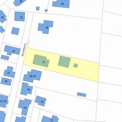 26 Cottage Pl, Newton MA 02465-1525 plot plan
