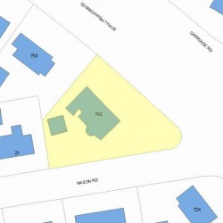 742 Commonwealth Ave, Newton MA 02459-1134 plot plan