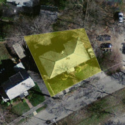 249 Commonwealth Ave, Newton MA  02459 aerial view