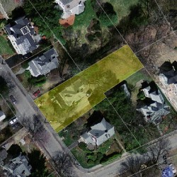 18 Sterling St, Newton MA  02465-2615 aerial view