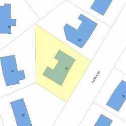 69 Selwyn Rd, Newton MA 02461-2125 plot plan