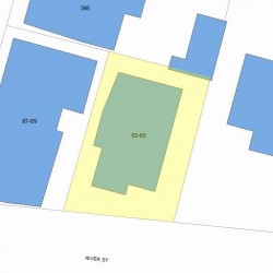 63 River St, Newton MA  02465-1853 plot plan