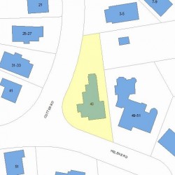 53 Helene Rd, Newton MA  02468-1024 plot plan