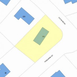 100 Peregrine Rd, Newton MA  02459-3441 plot plan
