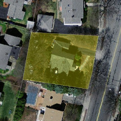 227 Waltham St, Newton MA 02465-1738 aerial view
