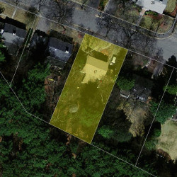 17 Chatham Rd, Newton MA 02461-1009 aerial view