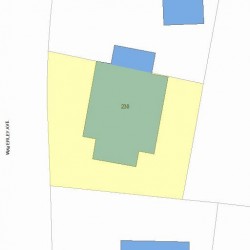 230 Waverley Ave, Newton MA 02458-2422 plot plan